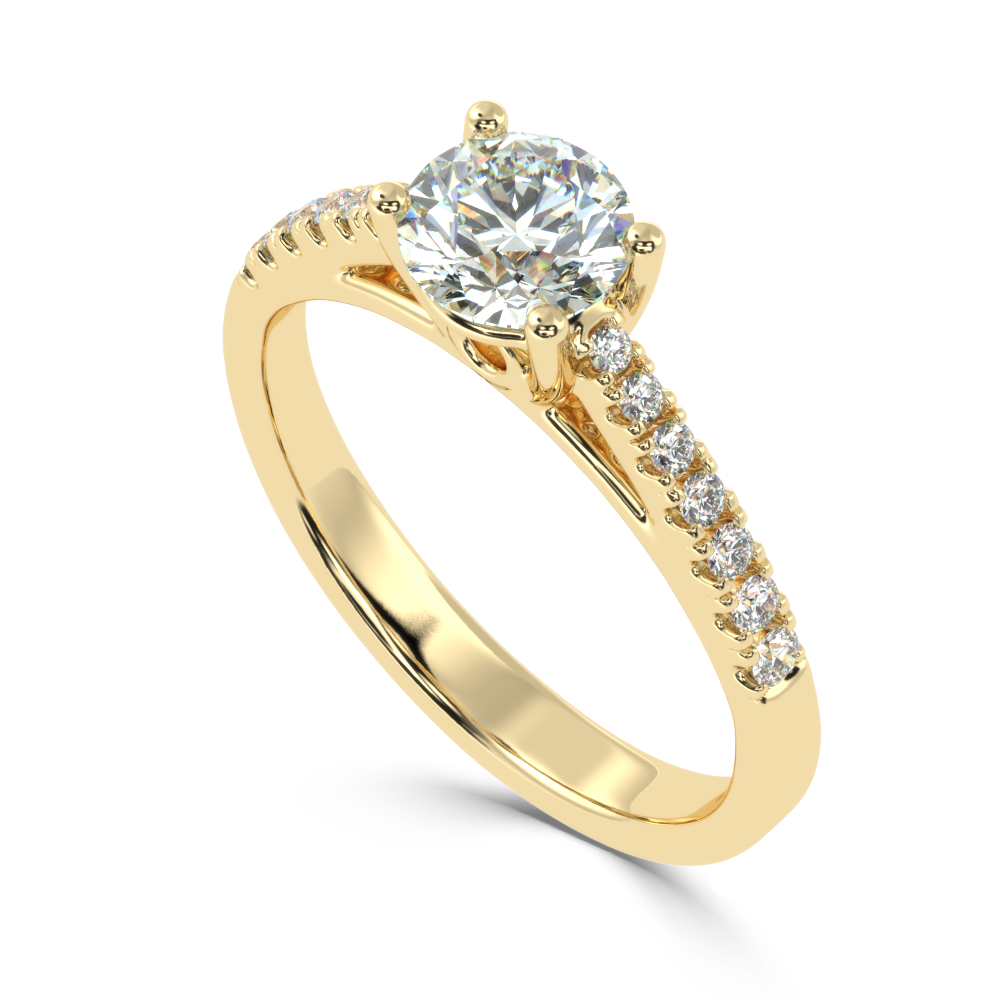 Buy 0.78Ct G VS1 Natural Diamond Ring | SolitaireKart